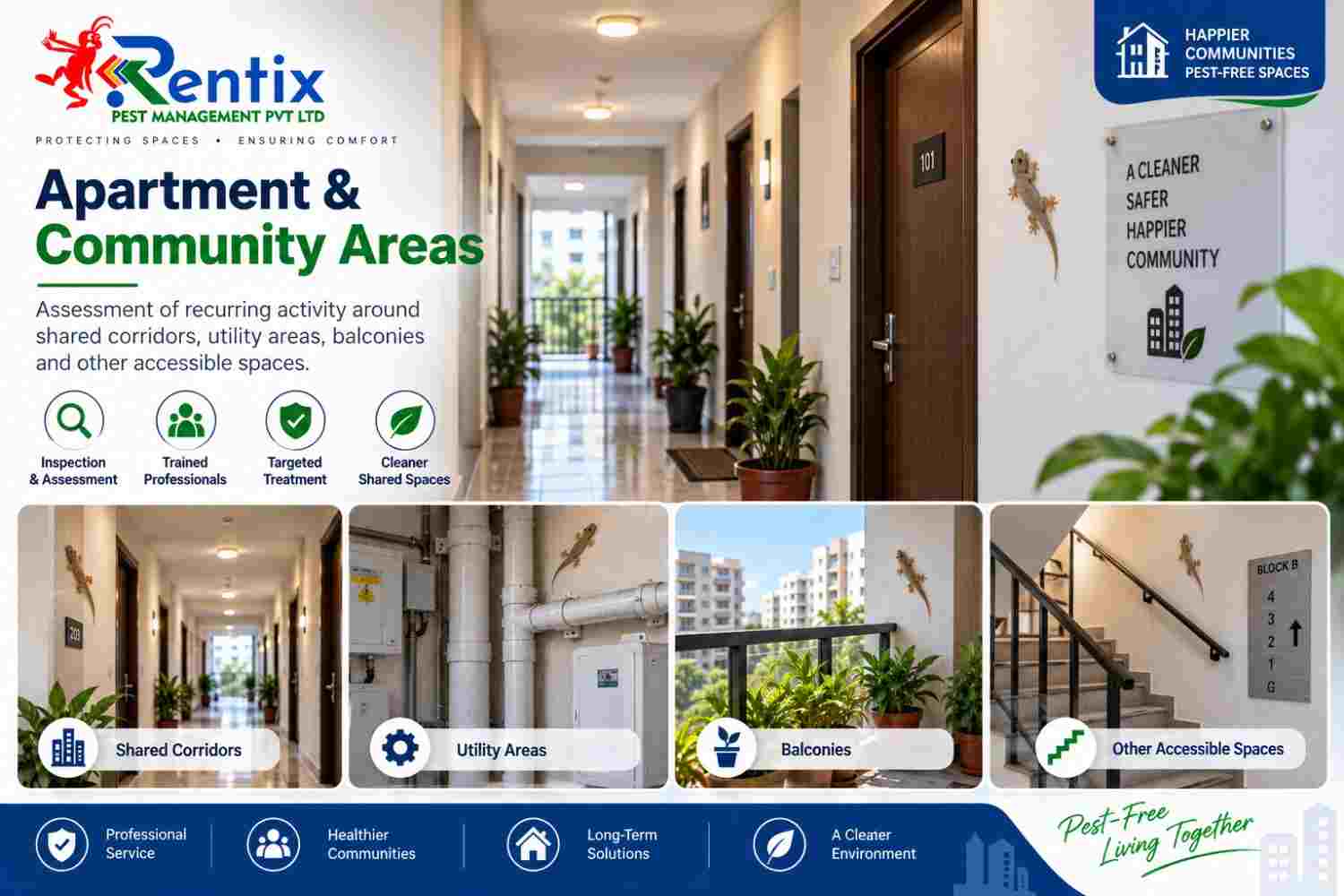 Lizard control for apartments and communities